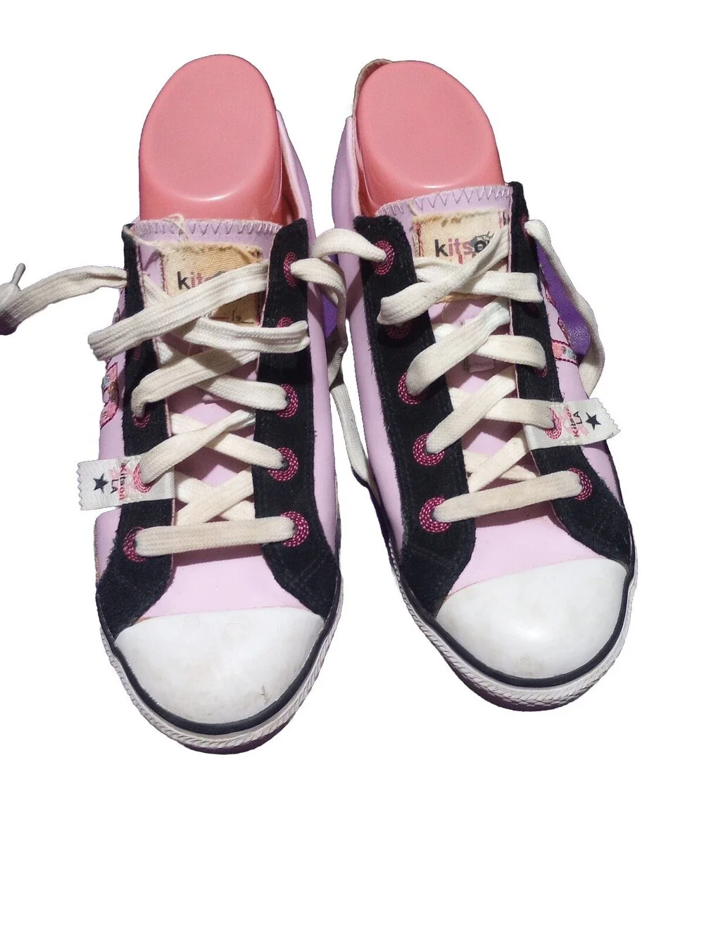 Kitson LA Women's Sneakers Size 9.5M US Pink Black and White great condition
